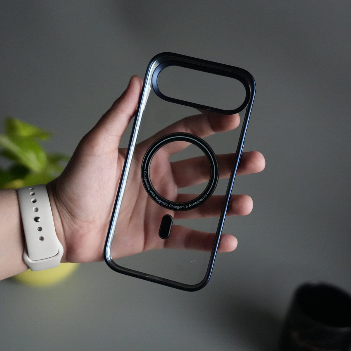 iPhone 17 Air CrystalView MagSafe Case with Metal Camera Frame Kickstand Cover