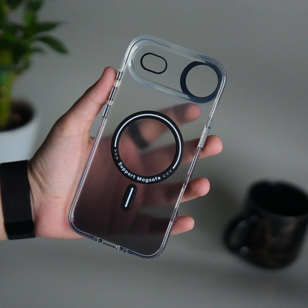 iPhone 17 Air Dual Color Shade Smoke Matte MagSafe Case Cover