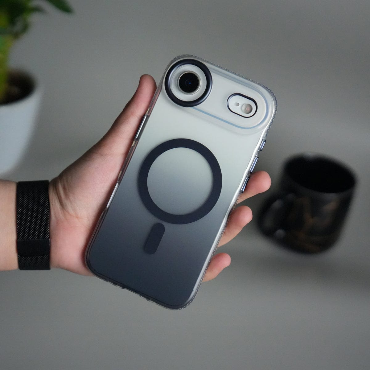 iPhone 17 Air Dual Color Shade Smoke Matte MagSafe Case Cover