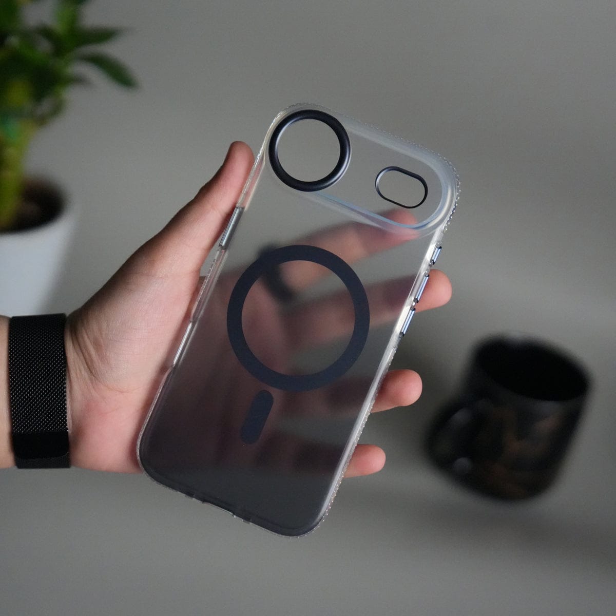 iPhone 17 Air Dual Color Shade Smoke Matte MagSafe Case Cover
