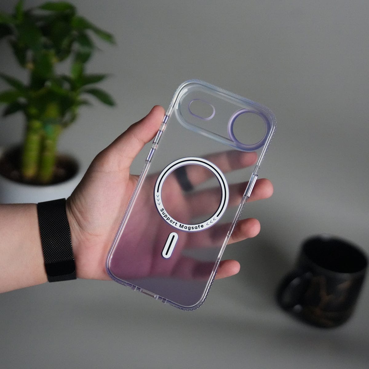 iPhone 17 Air Dual Color Shade Smoke Matte MagSafe Case Cover