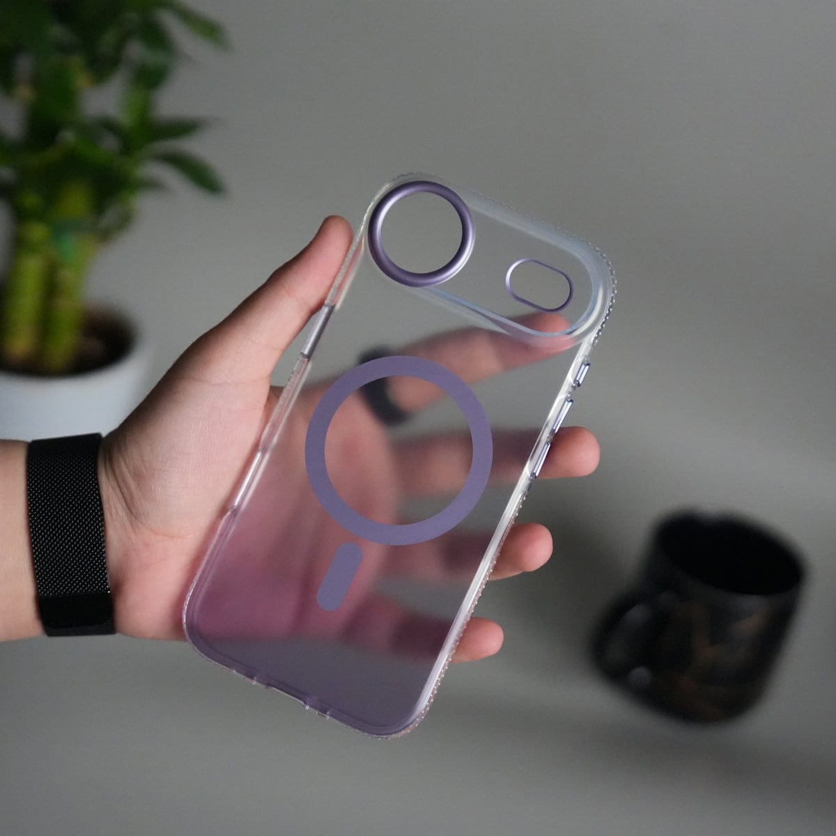 iPhone 17 Air Dual Color Shade Smoke Matte MagSafe Case Cover
