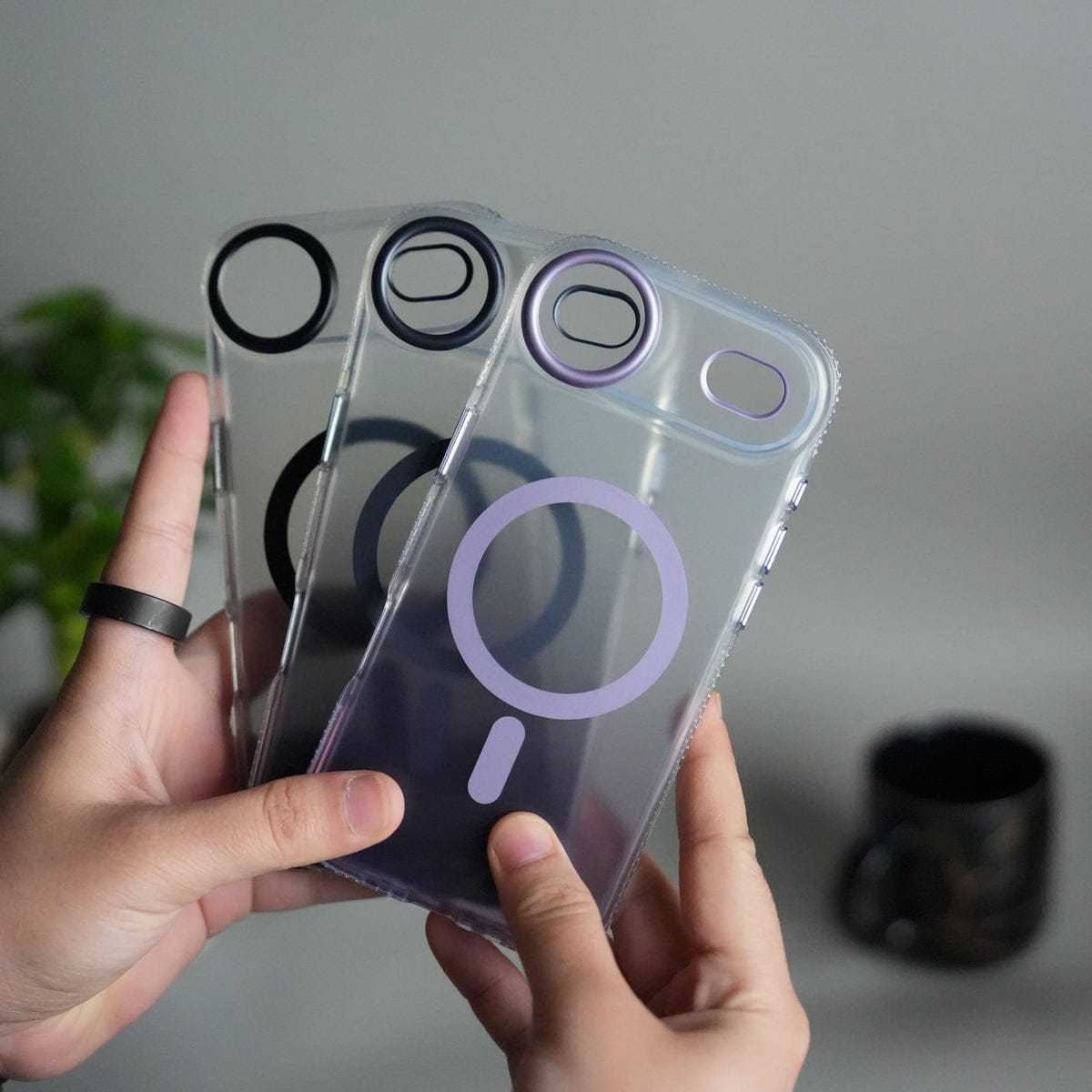 iPhone 17 Air Dual Color Shade Smoke Matte MagSafe Case Cover