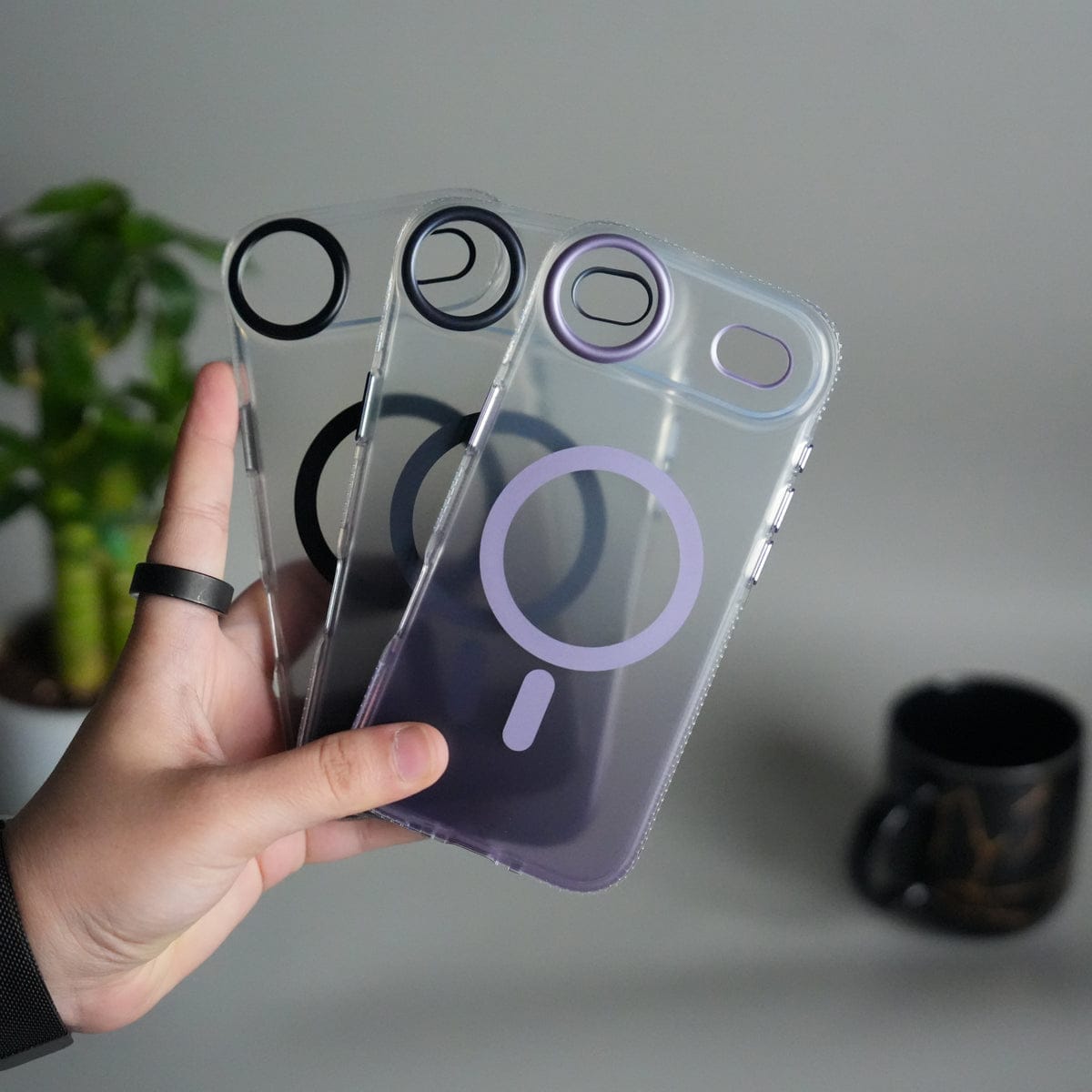 iPhone 17 Air Dual Color Shade Smoke Matte MagSafe Case Cover