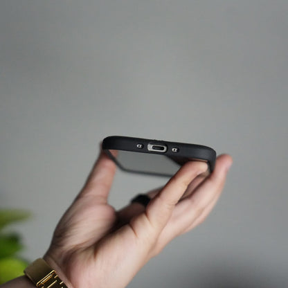 iPhone 17 Air Leather Case | Classic Middle Stitched PU Back Cover