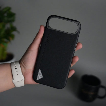 iPhone 17 Air Leather Texture MagSafe PVC NUIU Case With Metal Camera Bump