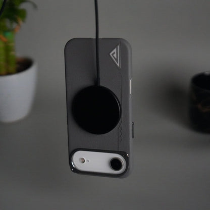 iPhone 17 Air Leather Texture MagSafe PVC NUIU Case With Metal Camera Bump