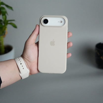 iPhone 17 Air Liquid Silicone Case Cover (Beige)