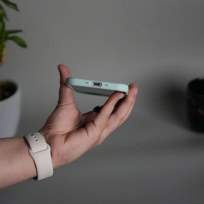 iPhone 17 Air Liquid Silicone Case Cover (Mint Green)