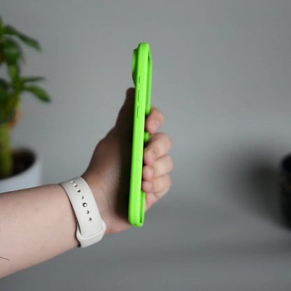 iPhone 17 Air Liquid Silicone Case Cover (Neon Green)