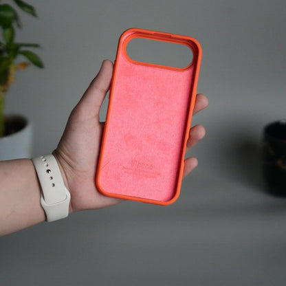 iPhone 17 Air Liquid Silicone Case Cover (Orange)