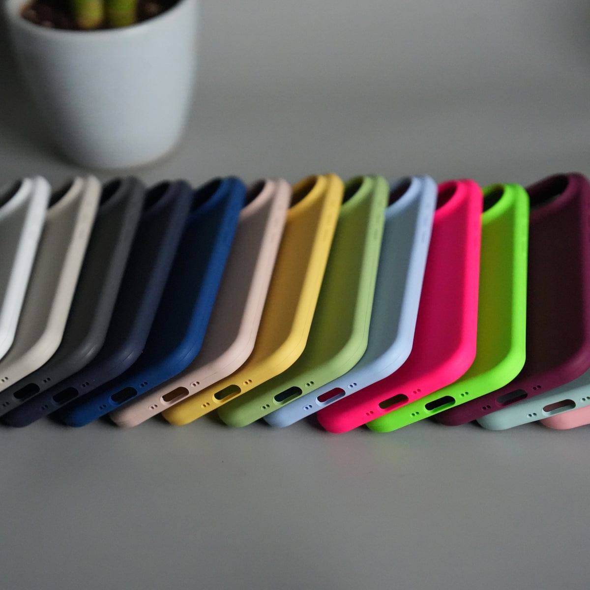 iPhone 17 Air Liquid Silicone Case Cover (Orange)