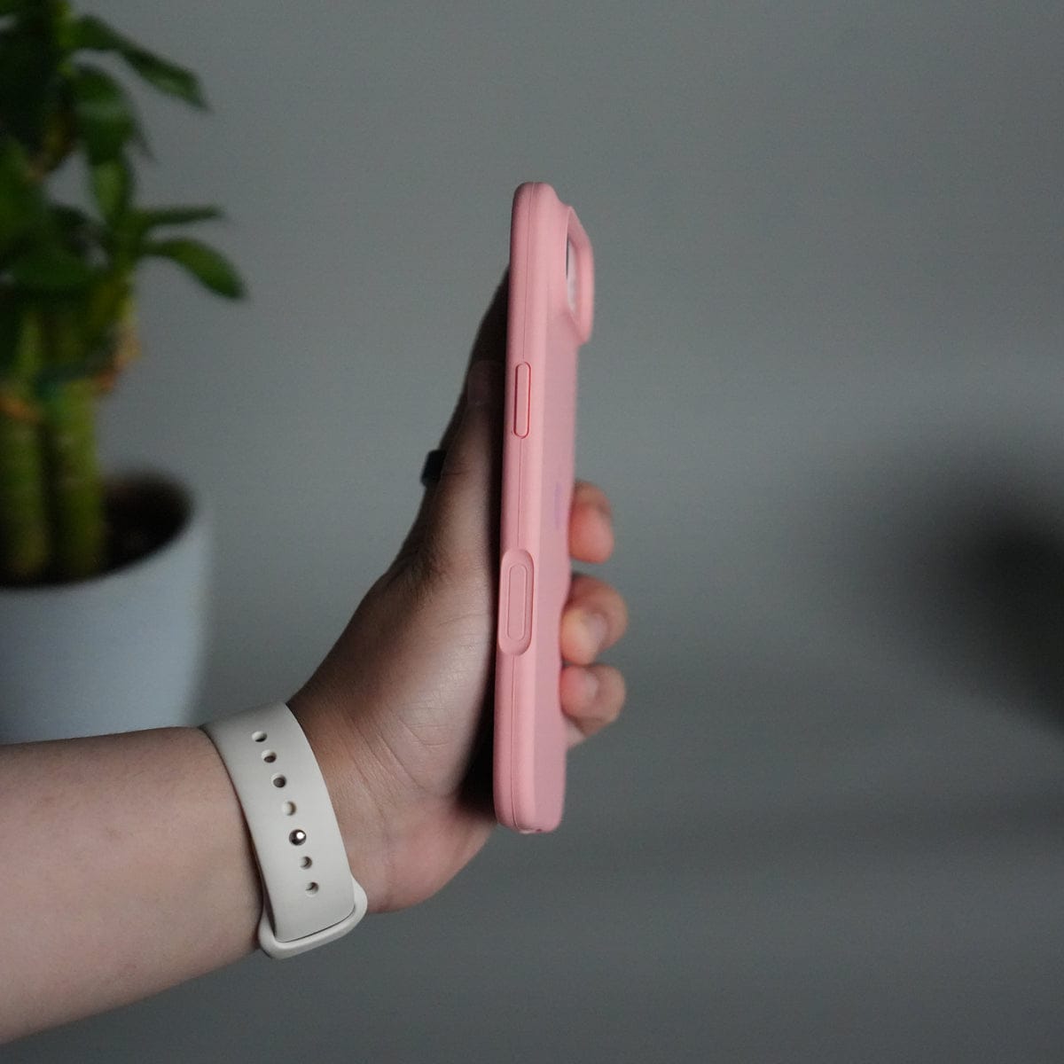 iPhone 17 Air Liquid Silicone Case Cover (Pastel Pink)