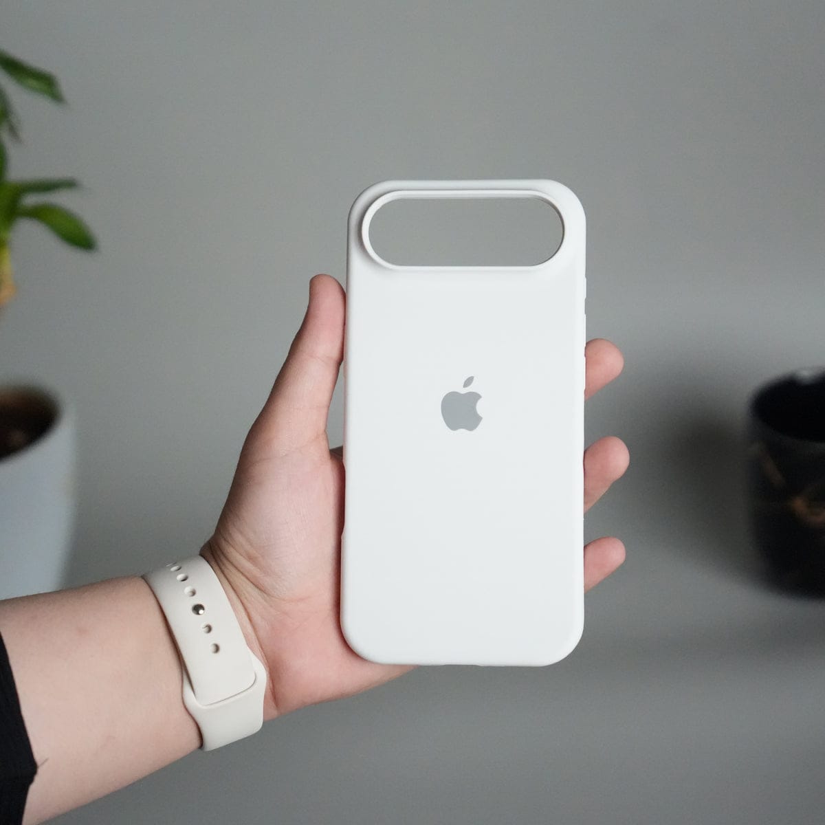iPhone 17 Air Liquid Silicone Case Cover (White)