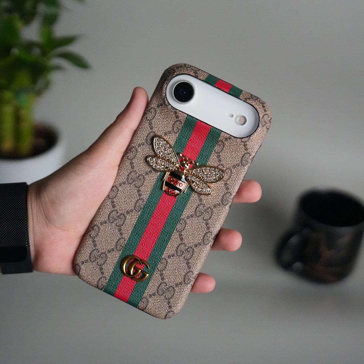 iPhone 17 Air Luxury 3D BEE Stripe Design Case Cover