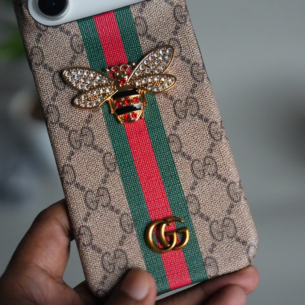 iPhone 17 Air Luxury 3D BEE Stripe Design Case Cover