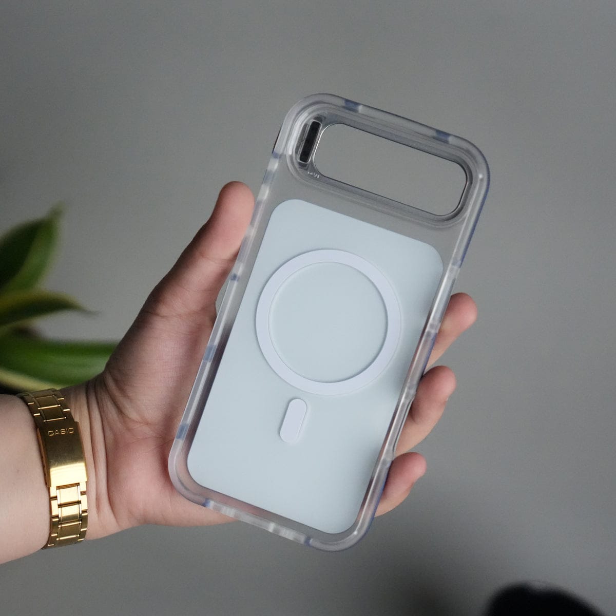 iPhone 17 Air MagSafe Case with Metal Camera Stand | Slim & Shockproof Protection
