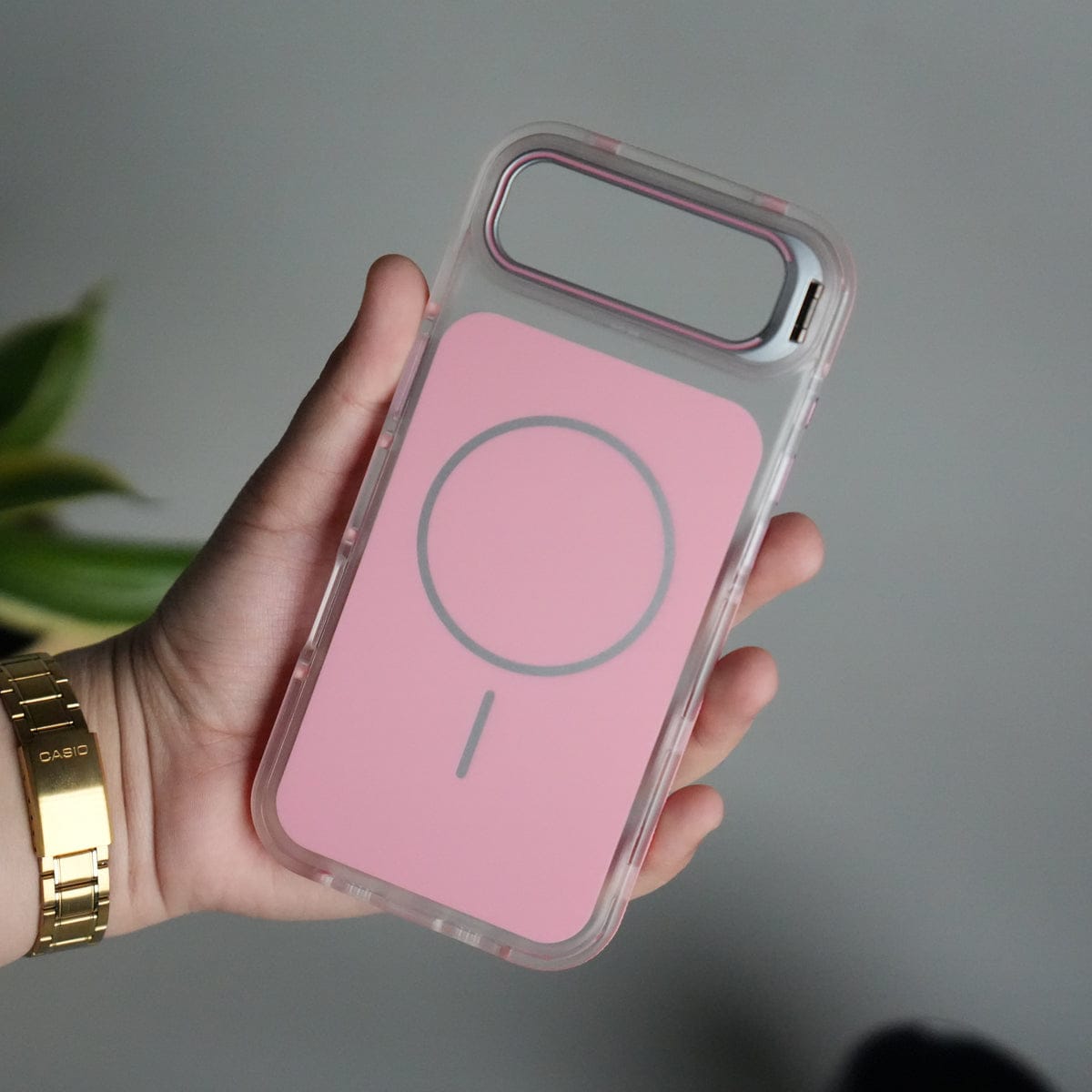 iPhone 17 Air MagSafe Case with Metal Camera Stand | Slim & Shockproof Protection