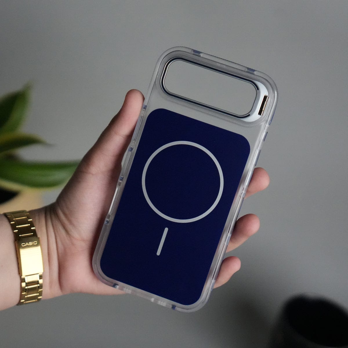 iPhone 17 Air MagSafe Case with Metal Camera Stand | Slim & Shockproof Protection