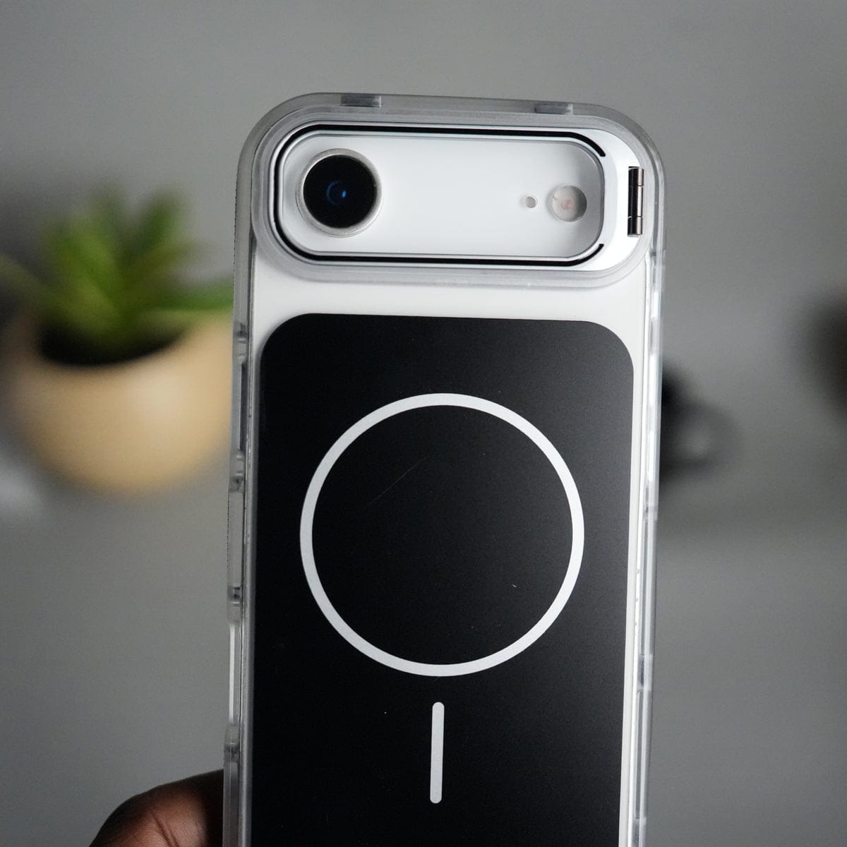 iPhone 17 Air MagSafe Case with Metal Camera Stand | Slim & Shockproof Protection
