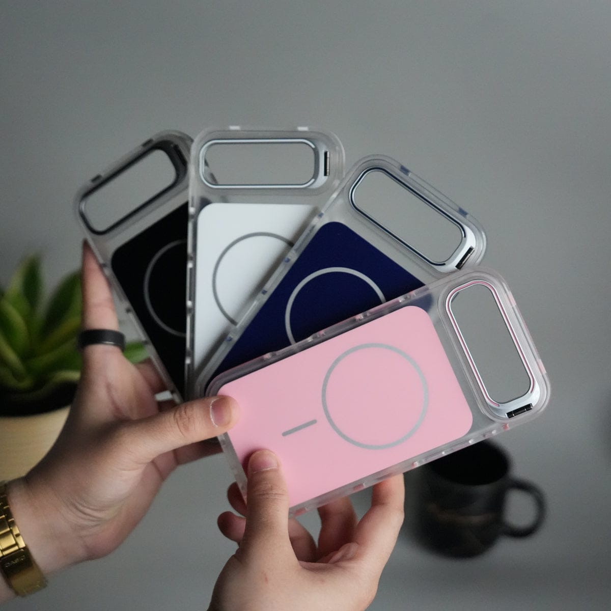 iPhone 17 Air MagSafe Case with Metal Camera Stand | Slim & Shockproof Protection