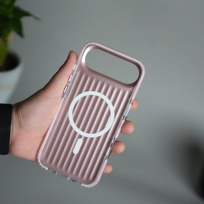 iPhone 17 Air MagSafe Suitcase Design Cover | Shockproof Ribbed Back Cover