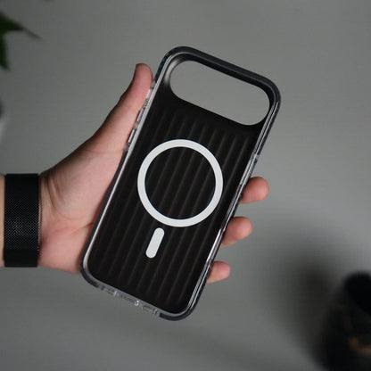 iPhone 17 Air MagSafe Suitcase Design Cover | Shockproof Ribbed Back Cover