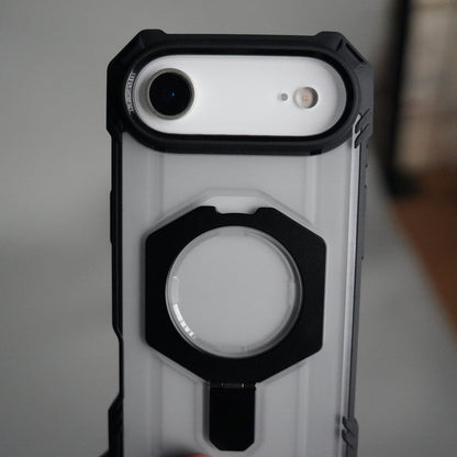iPhone 17 Air – Rugged Armor MagSafe Case with Metal Kickstand