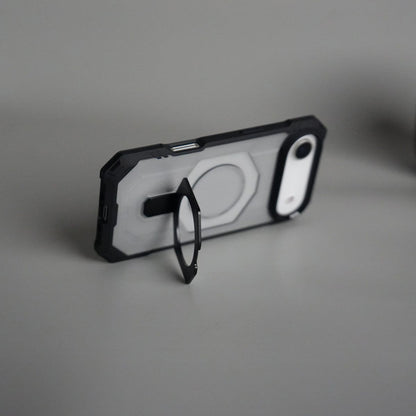 iPhone 17 Air – Rugged Armor MagSafe Case with Metal Kickstand