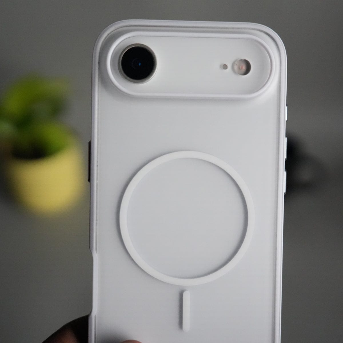 iPhone 17 Air Soft Touch MagSafe Case | Matte Finish with Color Camera Frame