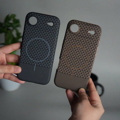 iPhone 17 Air Woven Pattern MagSafe Case for  | Textured Grip | Shockproof Protection