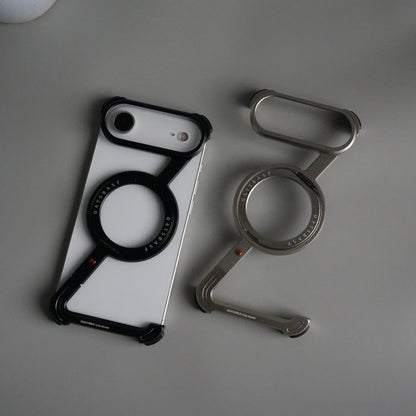 iPhone 17 Air Z Shape Aluminium Metal Rotating Kickstand Case