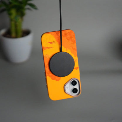 iPhone 17 Carbon Fiber Texture Design Hard Pc MagSafe Case Cover YellowHill