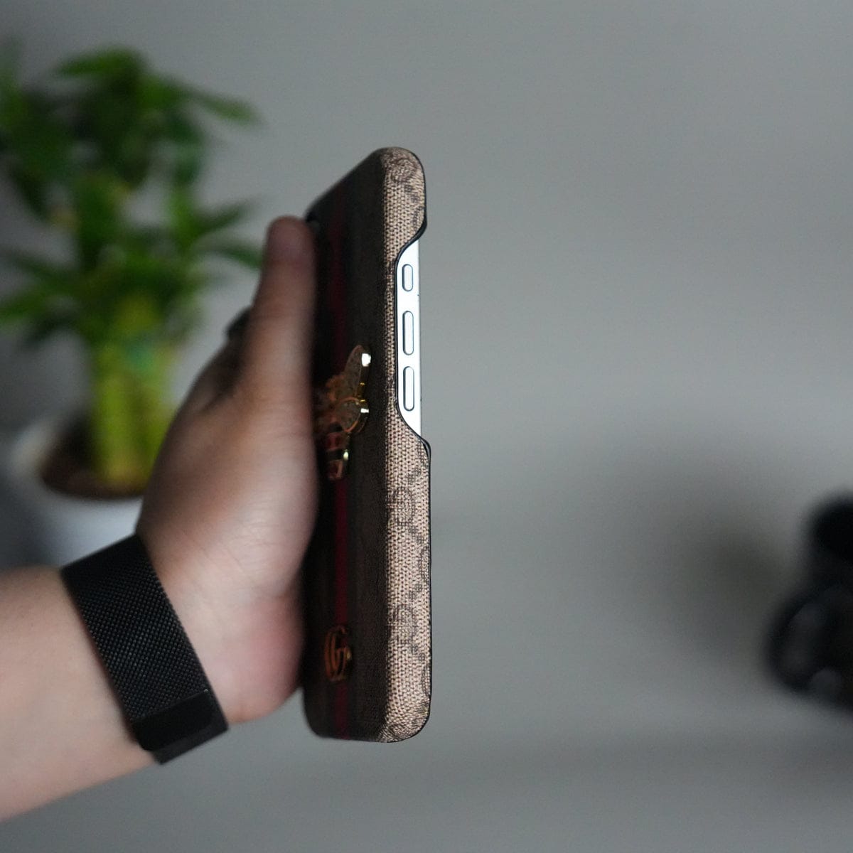 iPhone 17 Luxury 3D BEE Stripe Design Case Cover