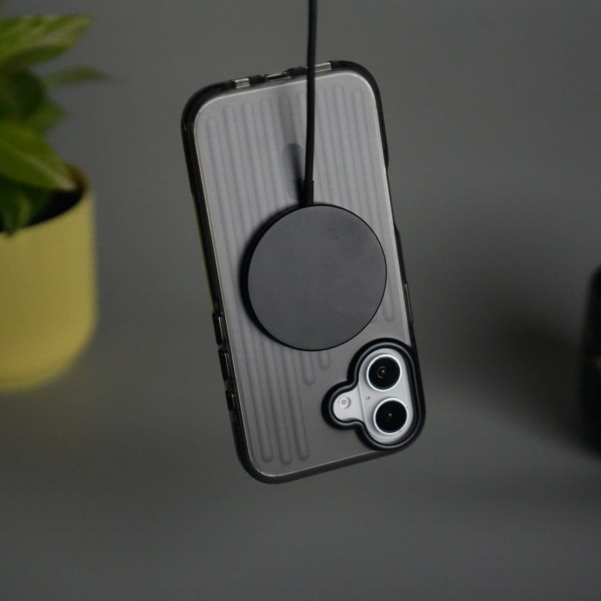 iPhone 17 MagSafe Suitcase Design Case | Shockproof Ribbed Texture Back Cover