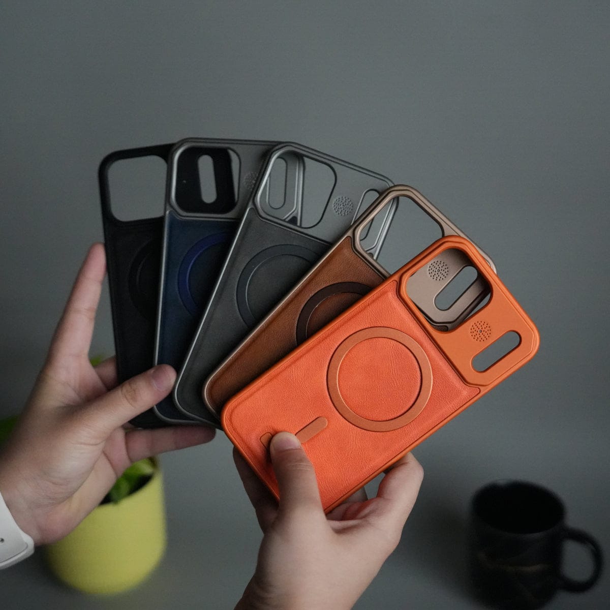 iPhone 17 Pro Cover Frameless PU Leather Case