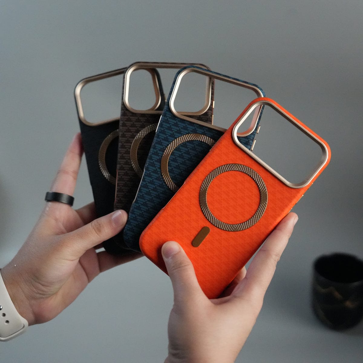 iPhone 17 Pro Elite Leather-Texture Case Cover
