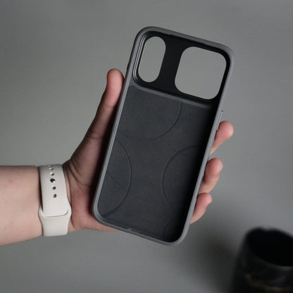 iPhone 17 Pro Matrix Leather Pattern Case | Premium Luxury Back Cover with Metal Camera Frame