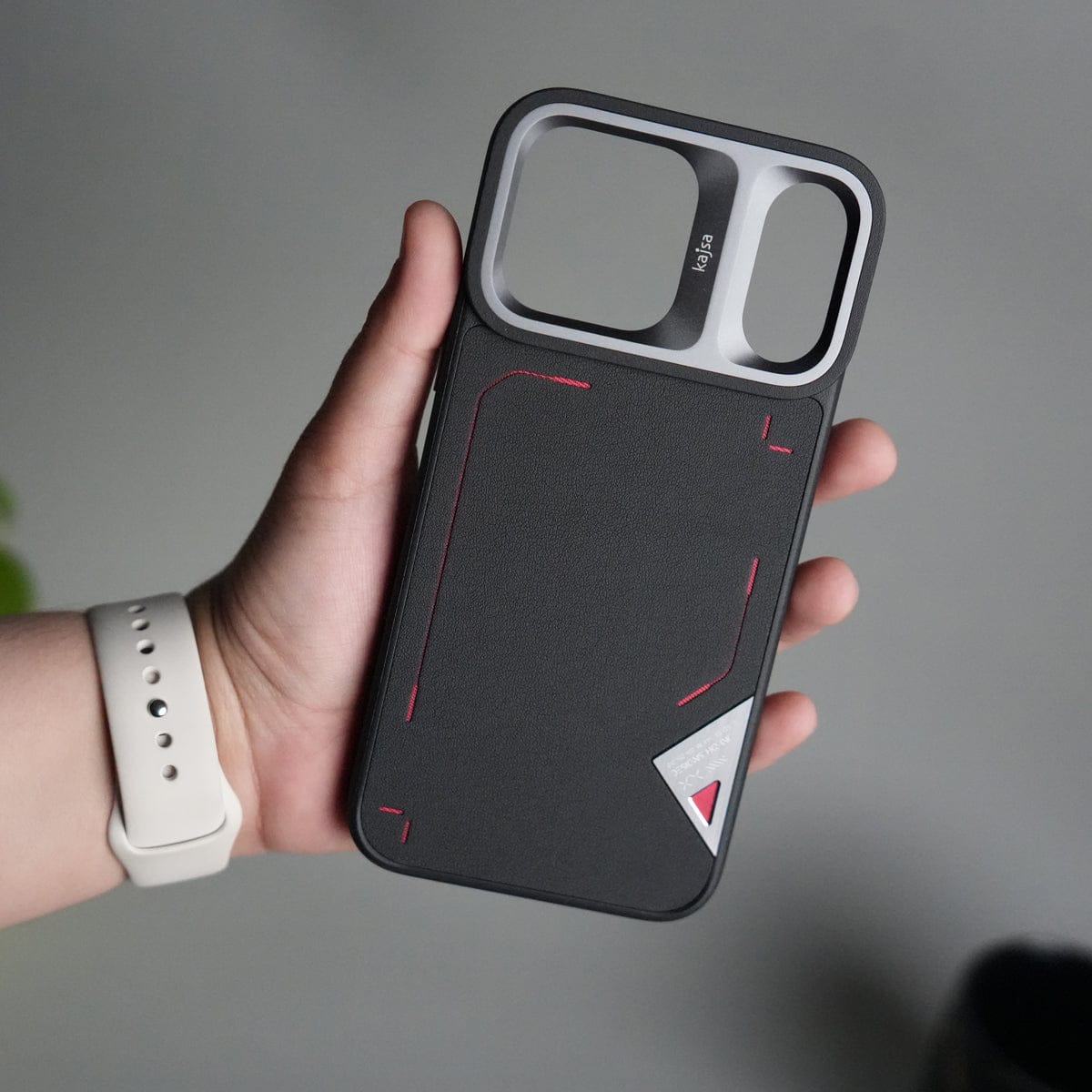 iPhone 17 Pro Matrix Leather Pattern Case | Premium Luxury Back Cover with Metal Camera Frame