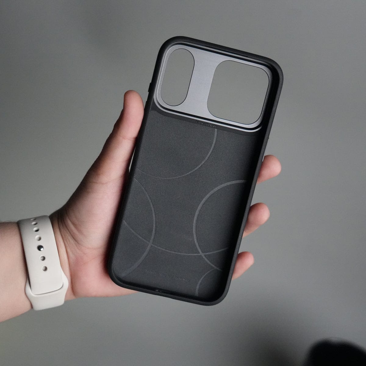 iPhone 17 Pro Matrix Leather Pattern Case | Premium Luxury Back Cover with Metal Camera Frame