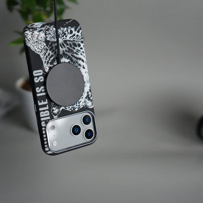 iPhone 17 Pro Max Carbon Fiber Texture Design Hard Pc MagSafe Case Cover BWLeopard