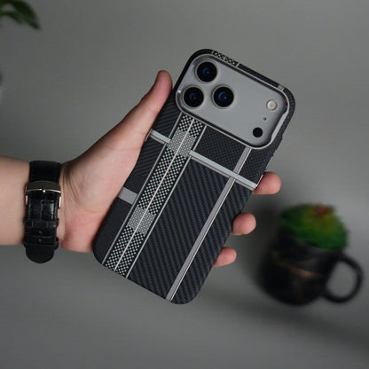 iPhone 17 Pro Max Carbon Fiber Texture Design Hard Pc MagSafe Case Cover MixLine