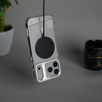 iPhone 17 Pro Clear MagSafe Case | Aluminum Metal Camera Frame | Shockproof Transparent Back Cover