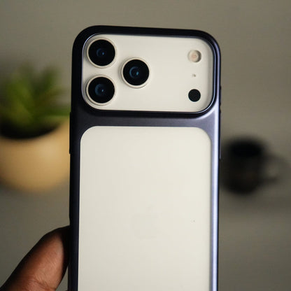 iPhone 17 Pro Clear Shell Case | Slim Back Cover with Electroplated Edges