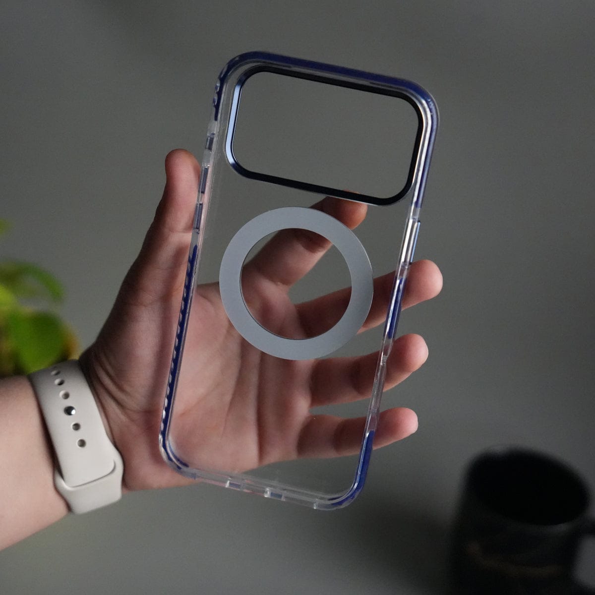 iPhone 17 Pro Max ClearShield Metal Ring Stand MagSafe Case Cover