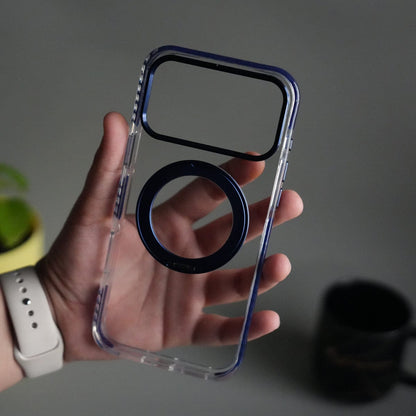 iPhone 17 Pro Max ClearShield Metal Ring Stand MagSafe Case Cover