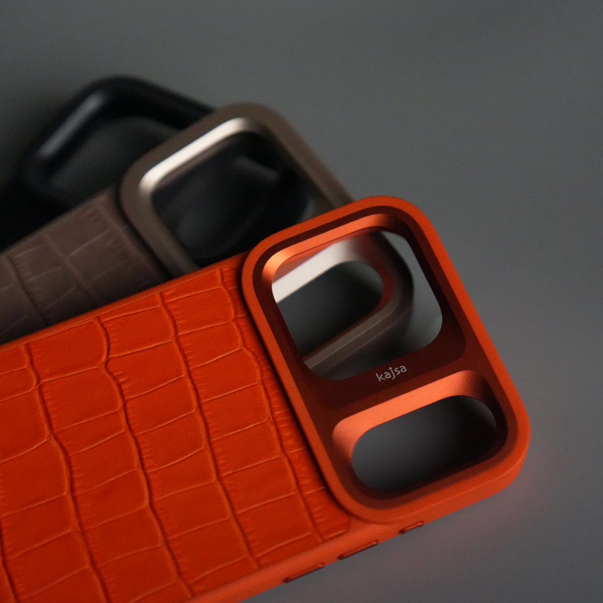 iPhone 17 Pro Crocodile Leather Pattern Case | Premium Luxury Back Cover with Metal Camera Frame