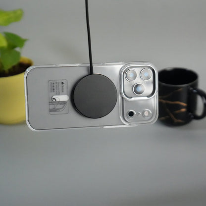 iPhone 17 Pro Max Crystal Clear Anti-Yellow Case with MagSafe & Metal Camera Bumper