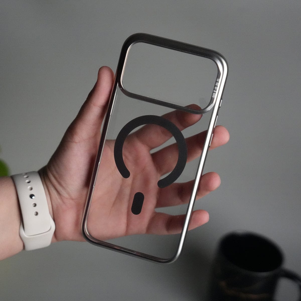 iPhone 17 Pro Crystal View MagSafe Case with Metal Camera Frame Kickstand Cover