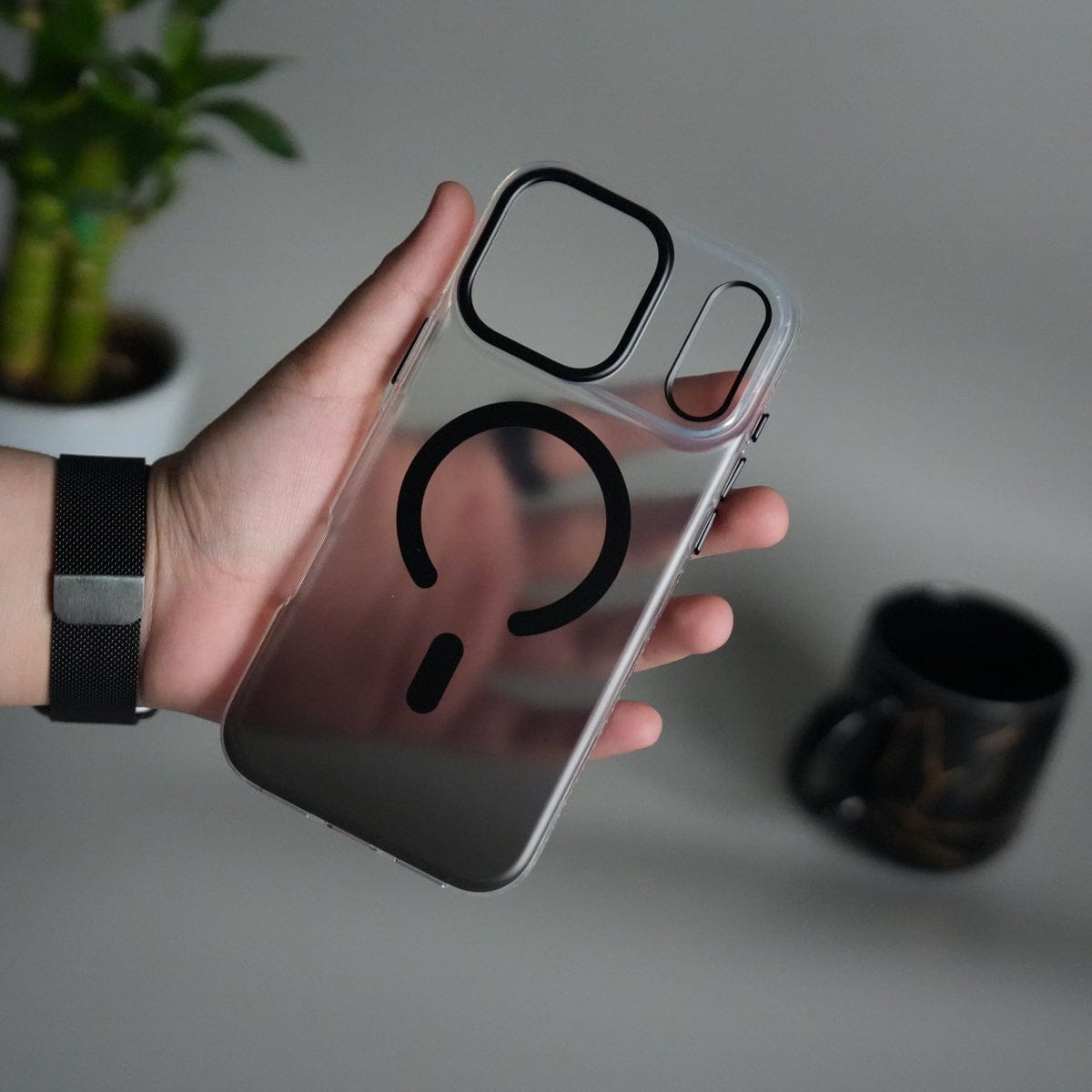 iPhone 17 Pro Dual Color Shade Smoke Matte MagSafe Case Cover
